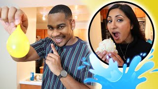 WATER BALLOON CUPCAKE PRANK ON GIRLFRIEND!