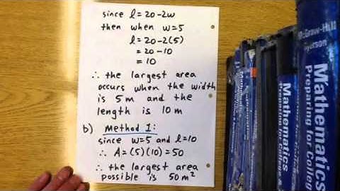 Quadratic word problem: area of rectangle (L + 2w)
