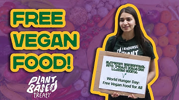 Handing Out FREE VEGAN FOOD on World Hunger Day