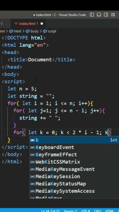 JavaScript Pyramid Pattern. - YouTube