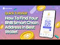 How To Find Your BNB Smart Chain Address in Best Wallet