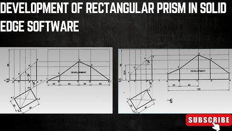 Development of Rectangular prism in Solid edge software| Rectangular prism