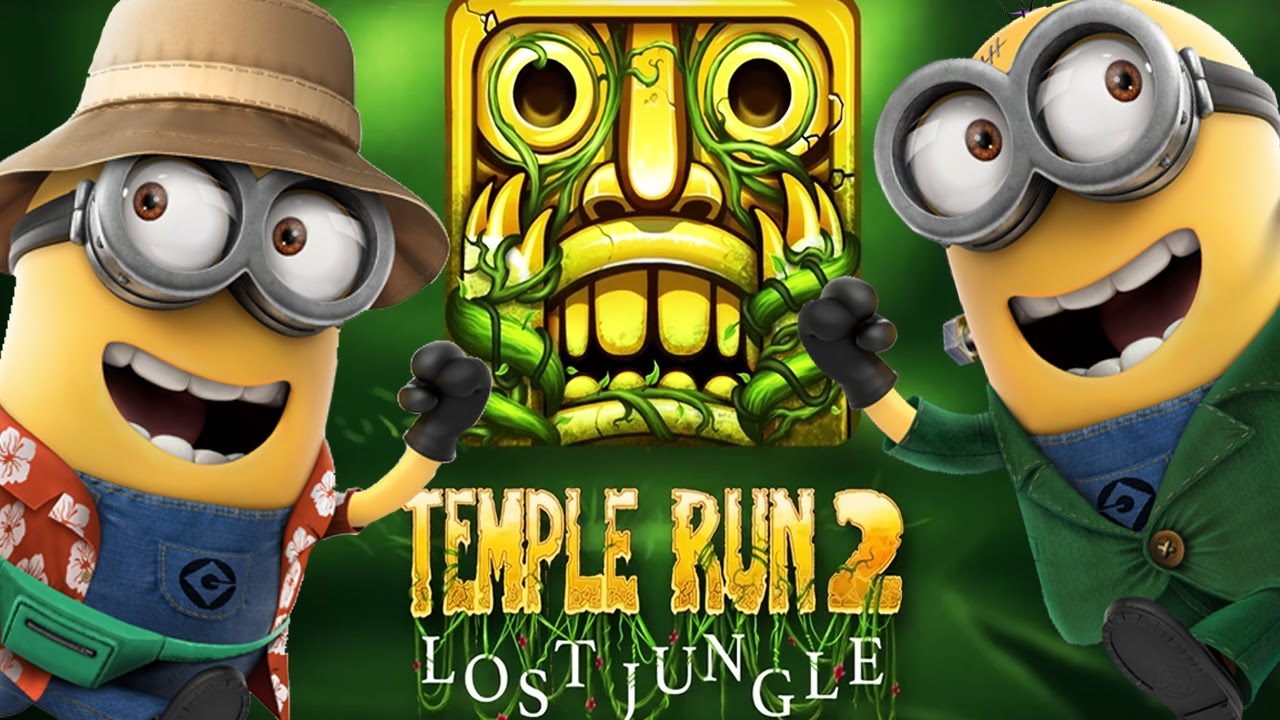 Despicable Me 2 Minion Rush vs Temple Run 2 Lost Jungle Full Gameplay