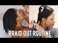 UPDATED BRAID OUT ROUTINE ON 4C HAIR!