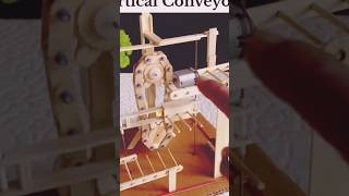 Vertical Conveyor Mechanism Demo Model #shortvideo #cad #motor #dcmotorproject #tech #youtubesh
