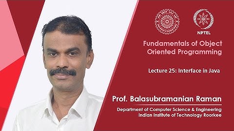 Lecture 25: Interface in Java