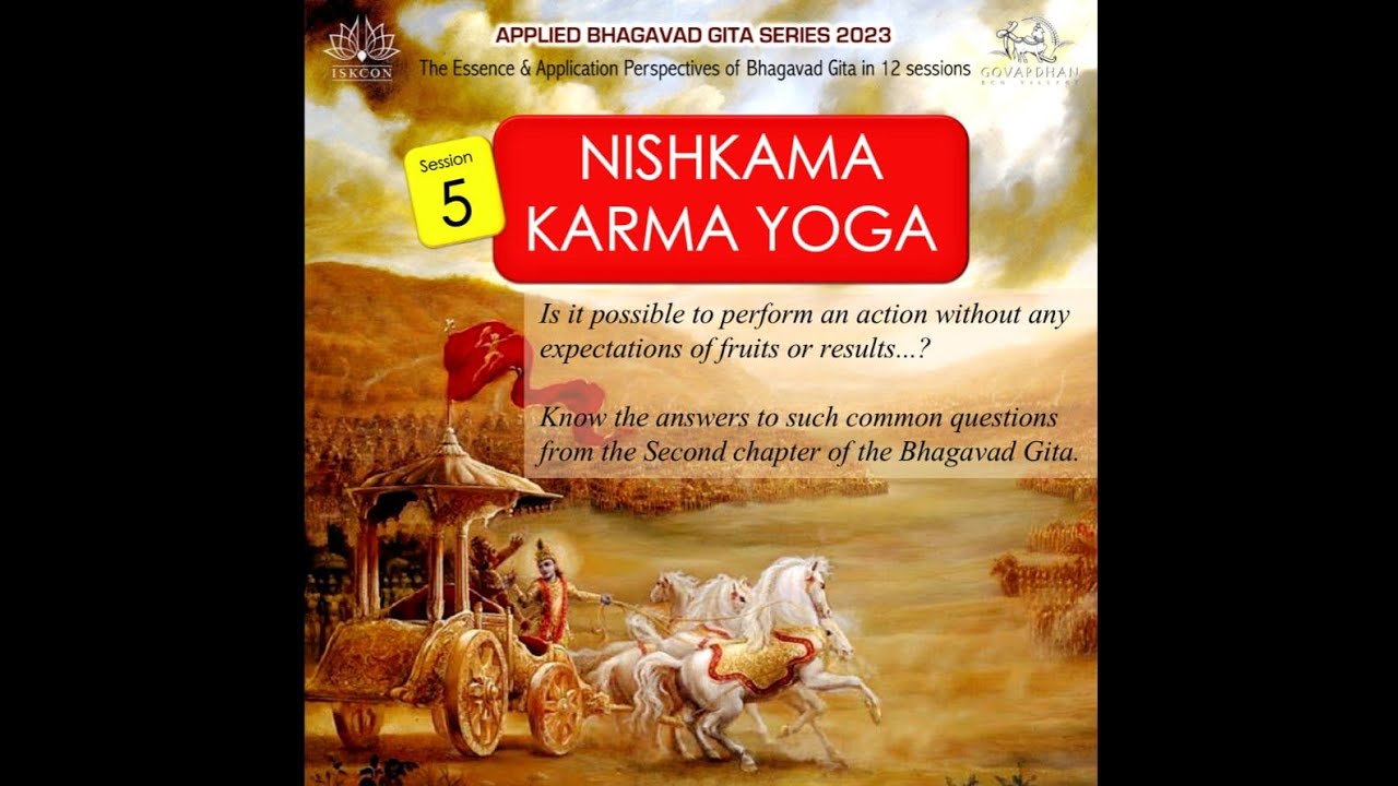 Session 5 Nishkama Karma Yoga YouTube