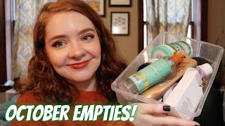 OCTOBER 2021 EMPTIES | Beauty products I used up last month!