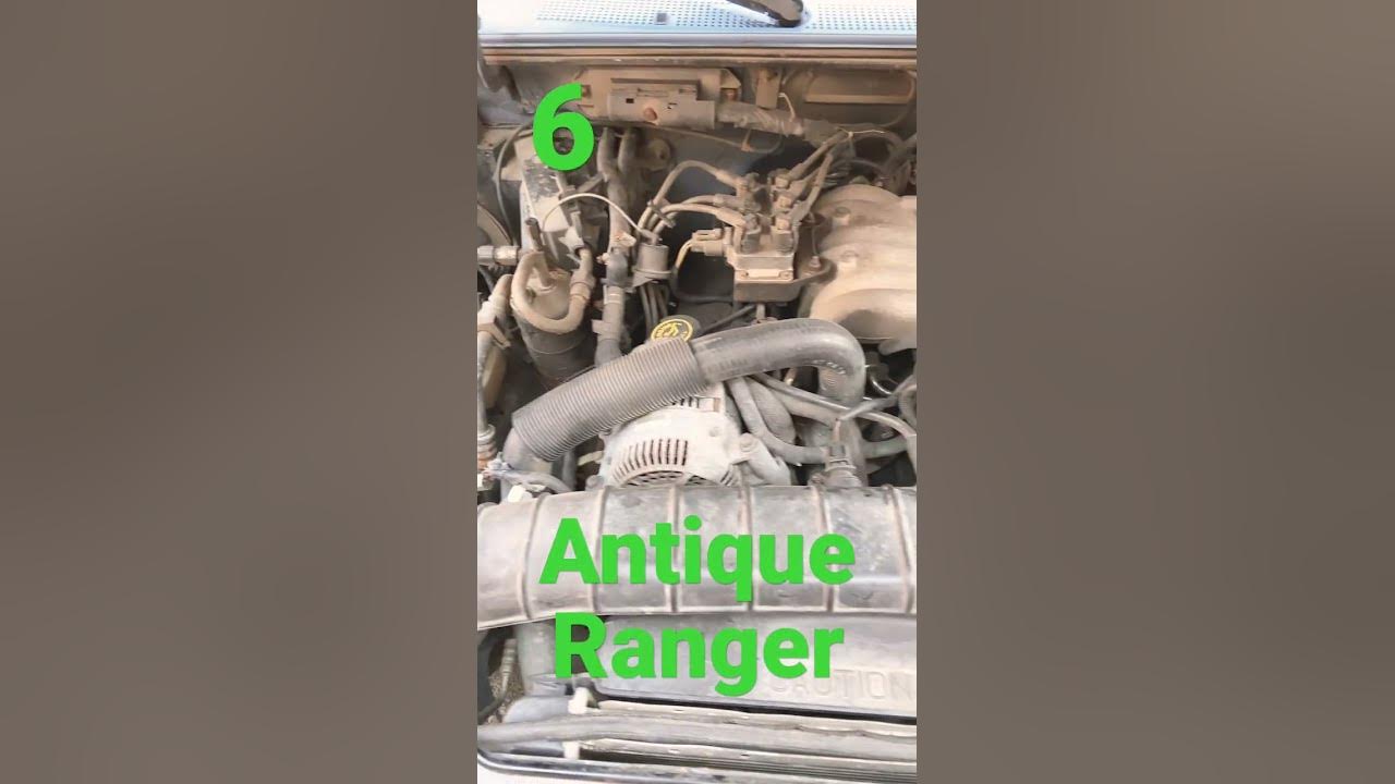 Engine compartment of a 97 Ford ranger - YouTube