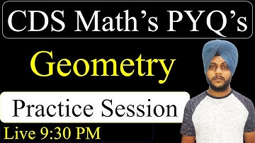 CDS Maths - Geometry Practice Session || CDS Maths Pyq