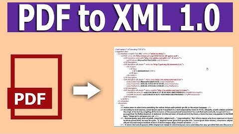 How to Convert PDF to XML 1.0 in Foxit PhantomPDF