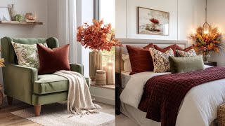 🍂 Fall Decorating with 2025’s Color Trends  | Oxblood, Sage & Rich Autumn Shades Home Tour 🍁 Details