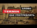 #TERMIN, немецкое слово  ПРИМЕРЫ УПОТРЕБЛЕНИЯ