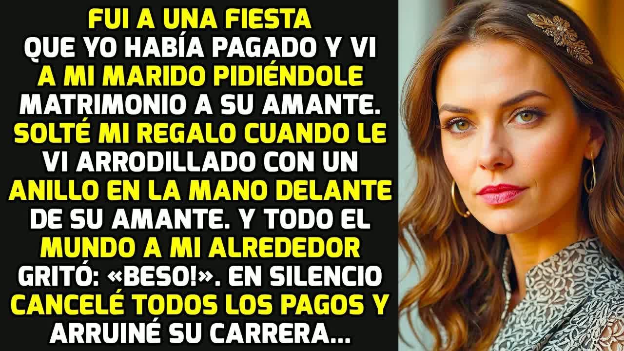Fui A Una Fiesta Que Había Pagado Y Vi A Mi Marido Declarándose A Su Amante Y... HISTORIAS LA VIDA