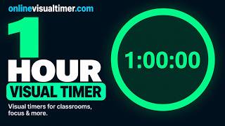 ⏱️ 1 Hour Visual Timer | Circle Countdown Timer