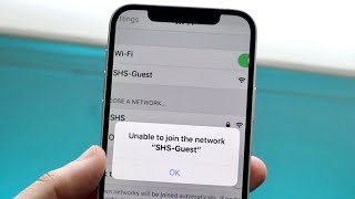 How To FIX Unable To Join WIFi Network On iPhone! (2022)