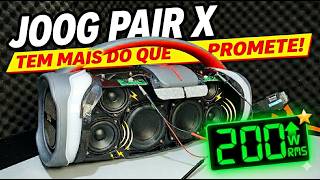 A famosa Joog Pair X por dentro, e potência conferida. Será a melhor Boombox? #joog