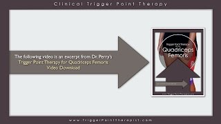 Vastus Lateralis Trigger Points And Knee Pain