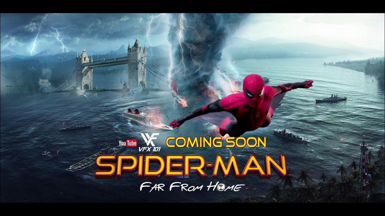 Spider far from home. Spider-man far from Home Постер. Обложка Spider man far from Home. Spider-man far from Home 2019 posters. Spider man far for Home poster.