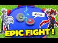 guardian l drago vs wing pegaus #beyblades fight | pocket toon