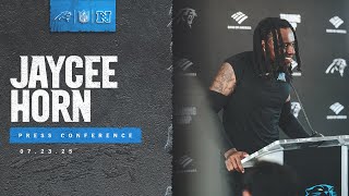 Jaycee Horn talks setting the for Panthers defense | Carolina Panthers