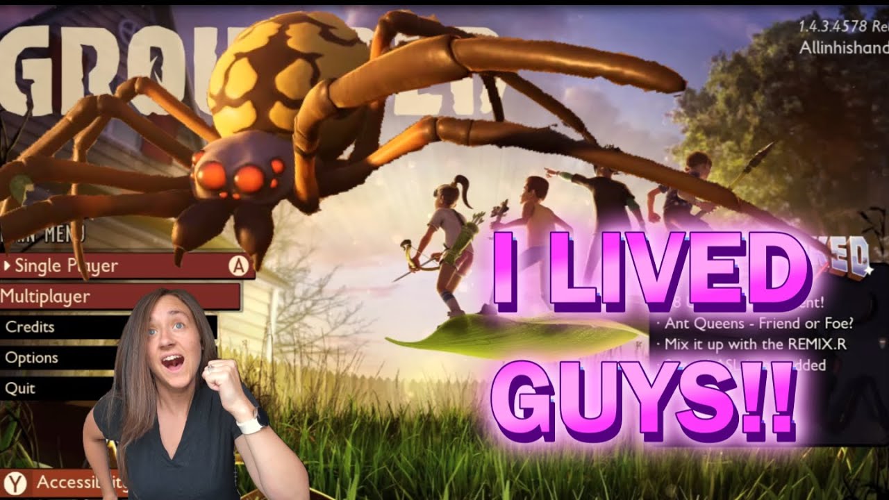Girl with ARACHNOPHOBIA plays GROUNDED! Will I SURVIVE?!?!
