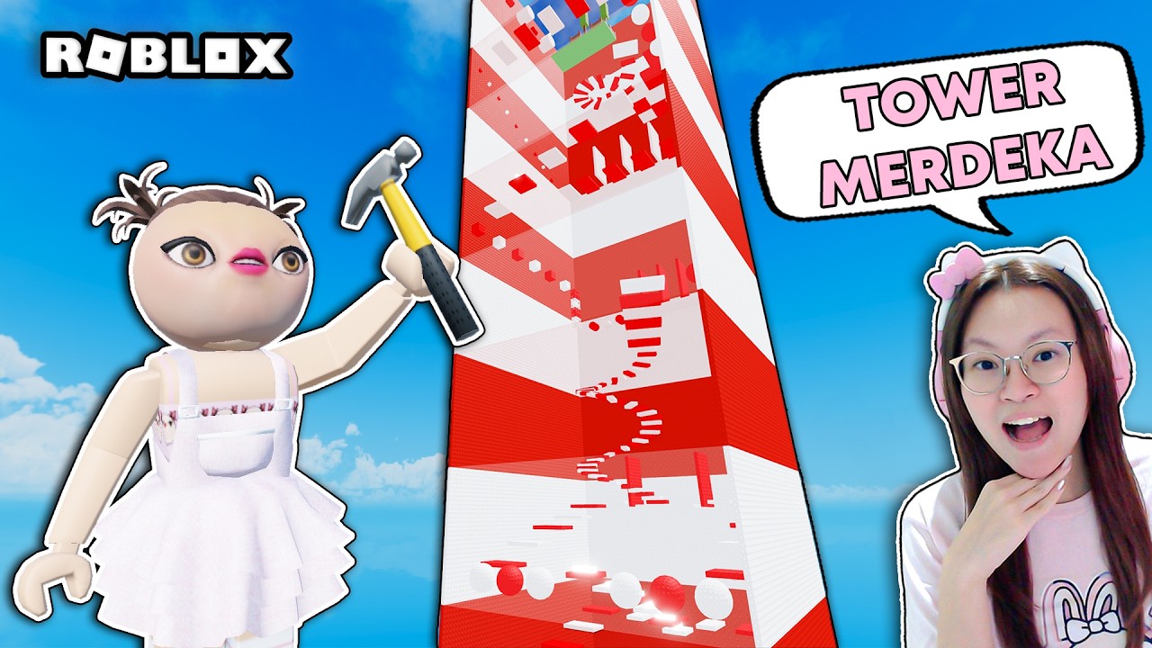 Bangun Tower Merah Putih Spesial Kemerdekaan ?!! [Roblox Indonesia]