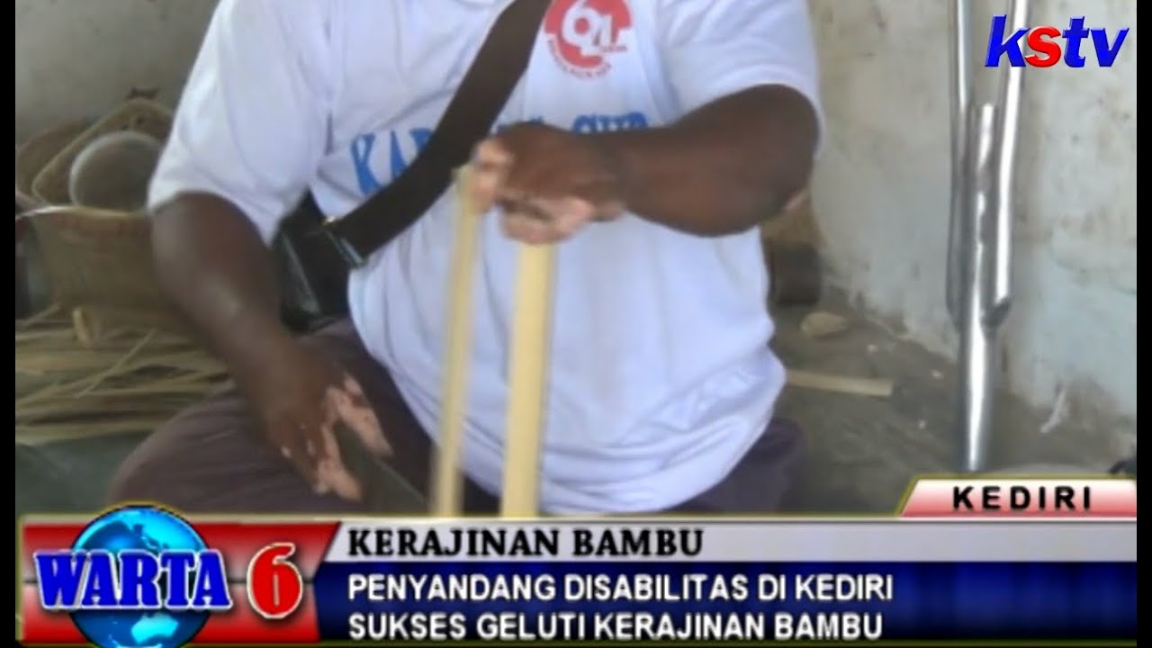 PENYANDANG DISABILITAS DI  KEDIRI  MAMPU GELUTI KERAJINAN 