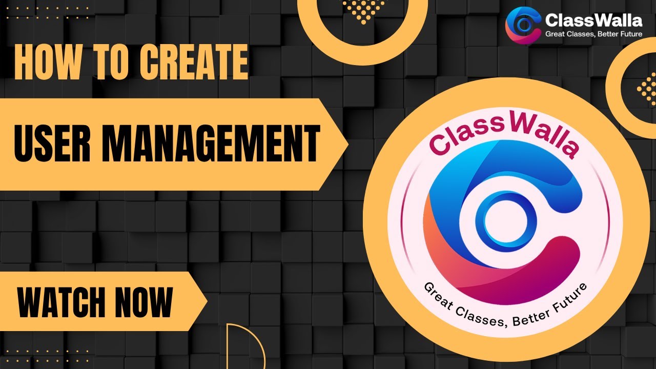 1- application demo - build user management app -... How to create User Management - YouTube
