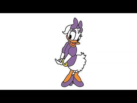 How To Draw Daisy Duck From Mickey Mouse Clubhouse Episodes In Full