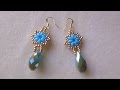 BLUE GOLD EARRINGS