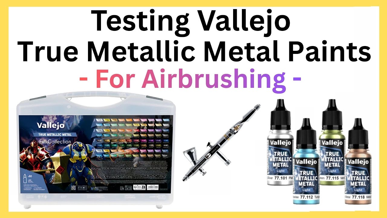 Тестирование красок Vallejo True Metallic для аэрографии.