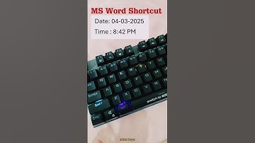 Ms Word Shortcuts ||#shorts #youtubeshorts #computerknowledge