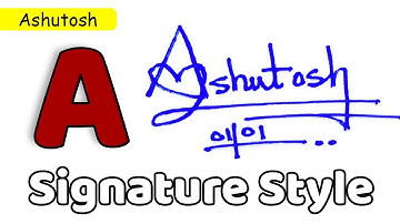 ✅ Signature style of my name | A to Z Signature Style | Ashutosh Name Signature Style