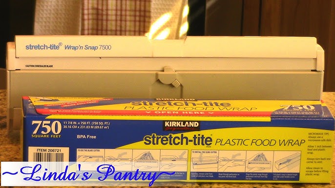 Kirkland Signature Stretch-Tite Plastic Food Wrap, 12 in x 3,000 ft