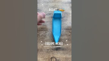 PAPER BOAT EASY ORIGAMI WORLD TUTORIAL | DIY ORIGAMI BOAT PAPER CRAFT | PAPER YACHT FOLDING