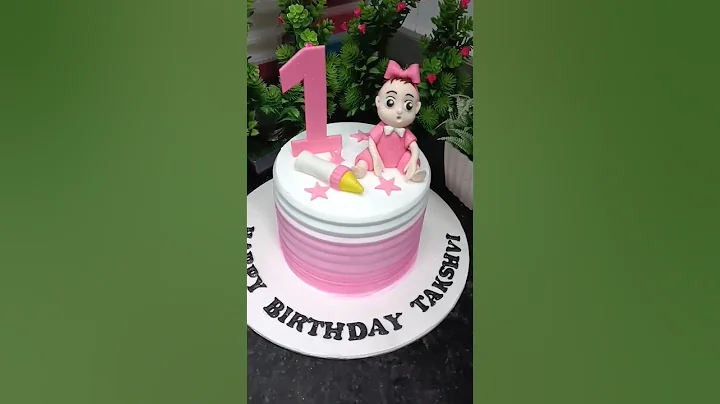 1 month baby cake #cakedoll  #cake #ytshorts #viralshorts #pink  #shorts #cakedecorating #viral