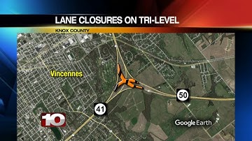 Ramp closures near Vincennes for Thursday night