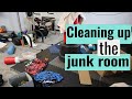 Cleaning the junk room::Cleaning and laundry motivation 2020