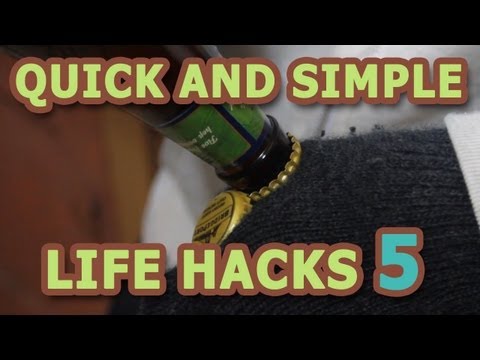 LIFE HACKS -- 6 Ways to Open a Bottle without an opener