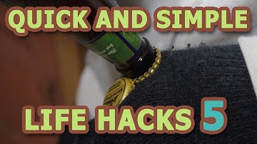LIFE HACKS -- 6 Ways to Open a Bottle without an opener
