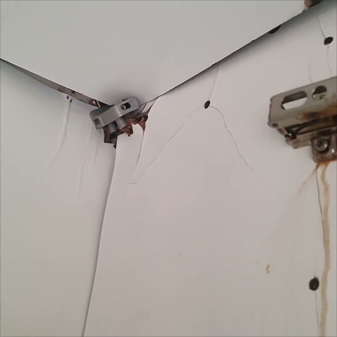 Aging Cabinet Falls During Inspection || ViralHog
