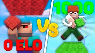 0 ELO vs 1000 ELO Ranked Bedwars Player