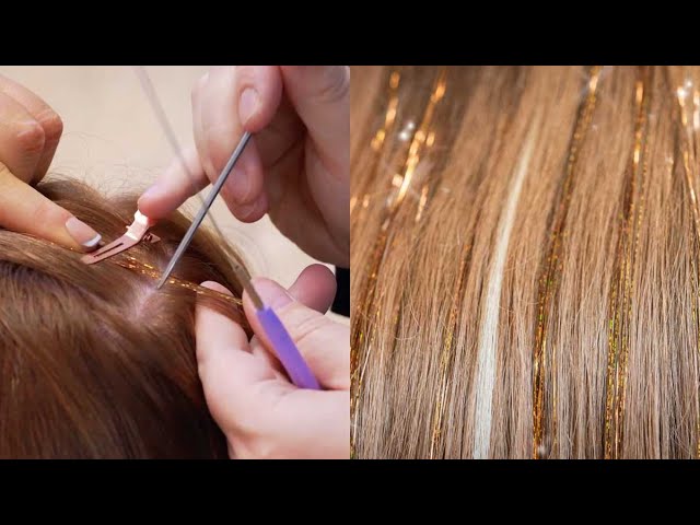 How To Apply Hair Tinsel - Nano Ring Method 