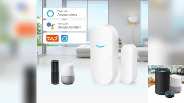 Tuya Smart WiFi Door Sensor Door Open / Closed Detectors Wifi Home Alarm Compatible Google Home