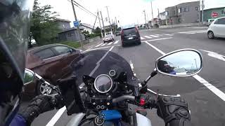 人生がハイサイド！！VMAX新品タイヤの皮むき　1