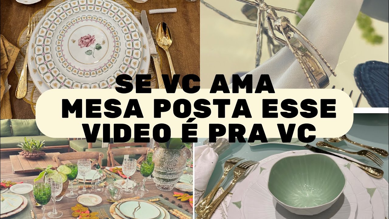 Visitei a Tânia Bulhões conceito/ mesa posta