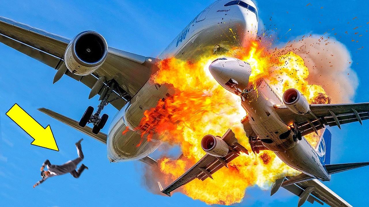 Drunk Pilot Falls Out of Burning BOEING 737 After Crashes Mid-Air | Emergency Landing GTA 5