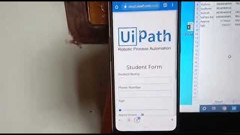 How to Run Uipath Mobile App | Data Entry in Uipath App | UiPath Apps excel | Uipath Learner