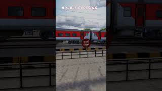 Double crossing | train simulator classic | Indian Train Games #train #traingame #shorts #railworks